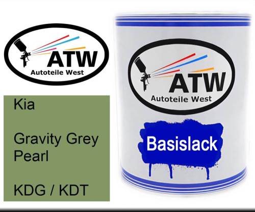 Kia, Gravity Grey Pearl, KDG / KDT: 1L Lackdose, von ATW Autoteile West.